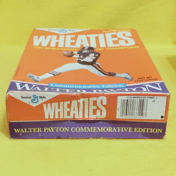 Wheaties Cereal Box Commemorative Edition Edition Walter Payton Chicago Bears - Picture 7 of 7